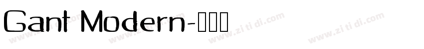 Gant Modern字体转换